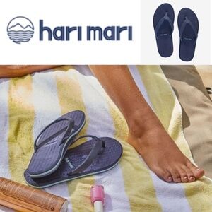 NEW  HARI MARI navy  Dune II sandals, 10, PG1484